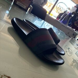 Men’s GUCCI SLIDES RUBBER Used Sz 13 Pre Owned No Box Beaters